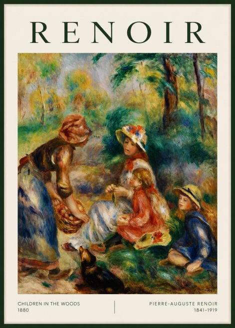 Renoir Children in the Woods No3 - Poszter