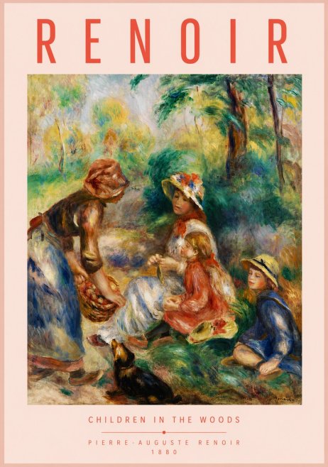 Renoir Children in the Woods No4 - Poszter