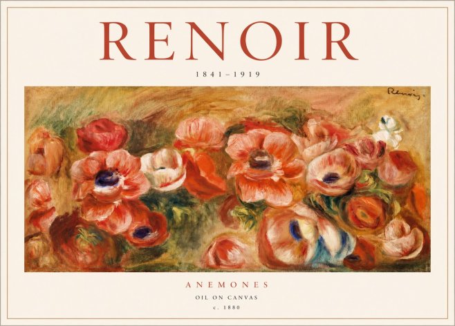 Renoir Anemones No2 - Poszter