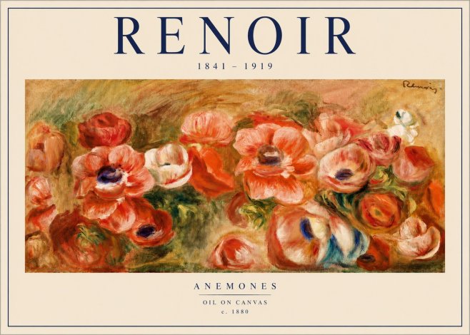 Renoir Anemones No3 - Poszter