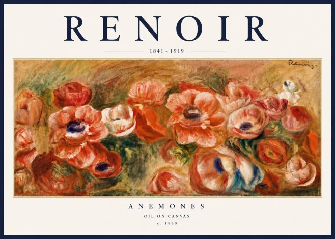 Renoir Anemones No6 - Poszter