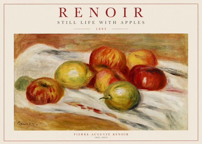 Renoir Still Life with Apples No1 - Poszter