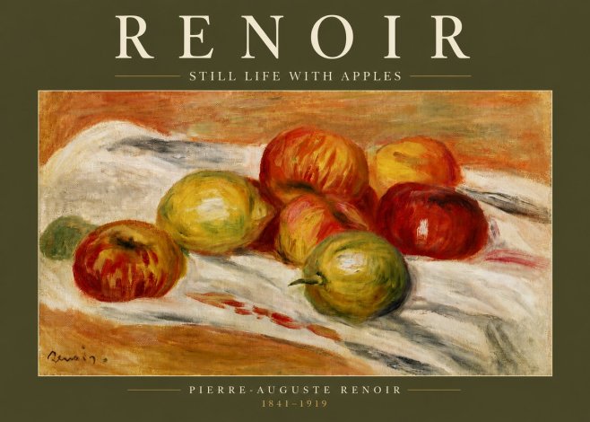 Renoir Still Life with Apples No4 - Poszter