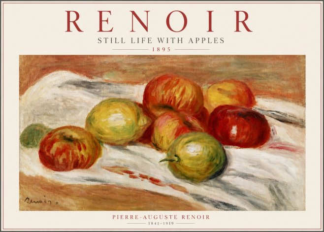 Renoir Still Life with Apples No6 - Poszter