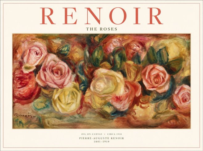 Renoir The Roses No1 - Poszter