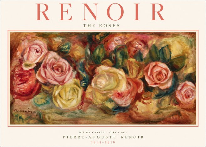 Renoir The Roses No2 - Poszter