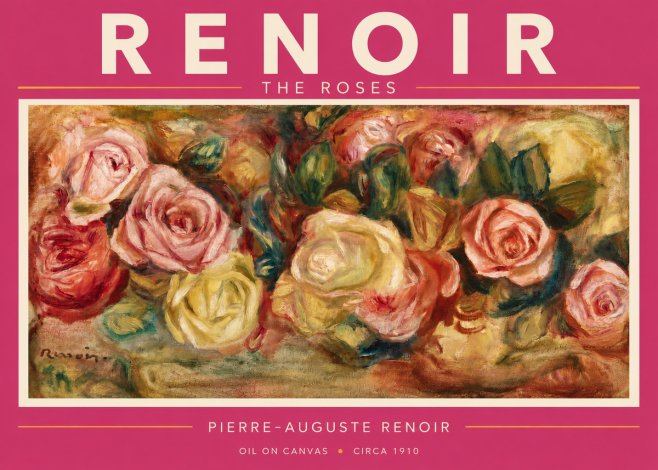 Renoir The Roses No3 - Poszter