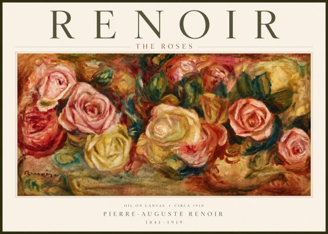 Renoir The Roses No5 - Poszter