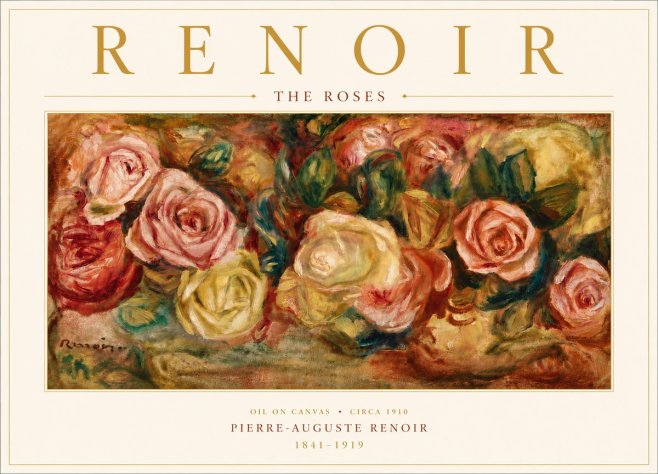 Renoir The Roses No6 - Poszter