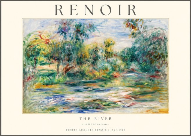 Renoir The River No1 - Poszter