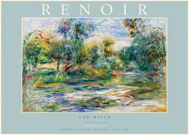 Renoir The River No3 - Poszter
