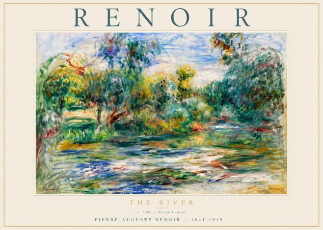 Renoir The River No5 - Poszter