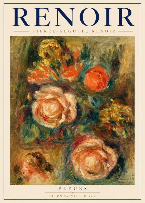 Renoir Fleurs No3 - Poszter