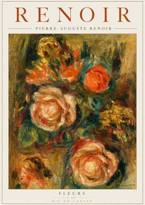 Renoir Fleurs No4 - Poszter