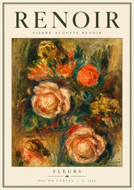 Renoir Fleurs No5 - Poszter
