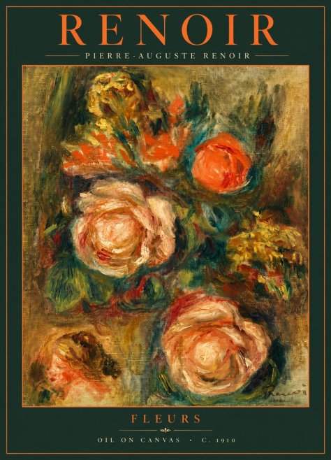 Renoir Fleurs No6 - Poszter