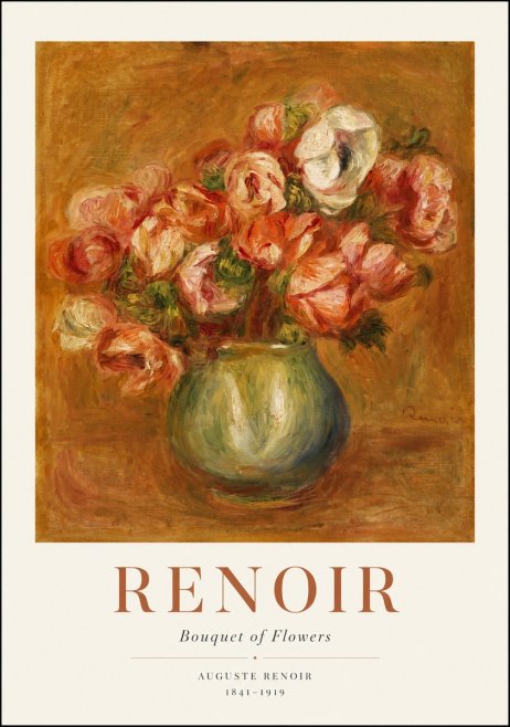 Renoir Bouquet of Flowers I No1 - Poszter