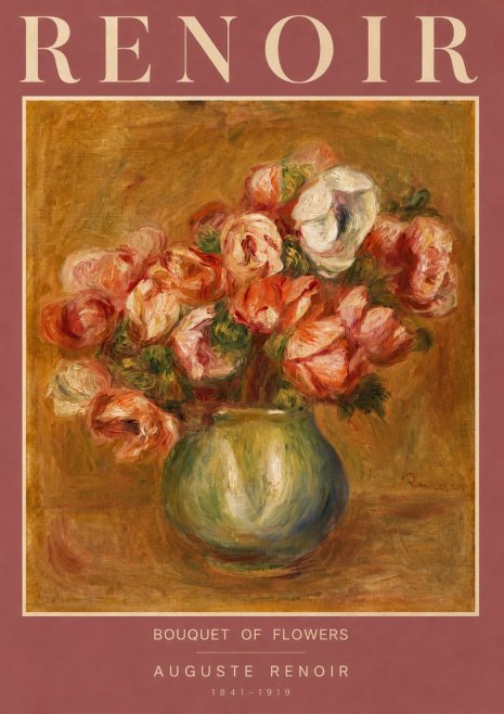 Renoir Bouquet of Flowers I No2 - Poszter