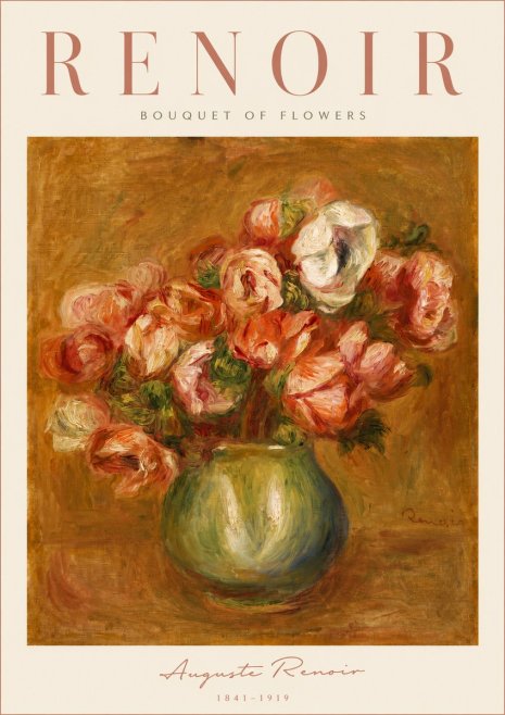 Renoir Bouquet of Flowers No4 - Poszter