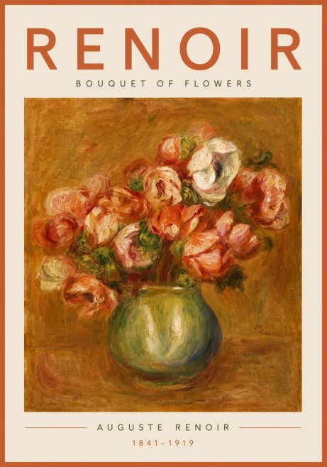 Renoir Bouquet of Flowers No5 - Poszter