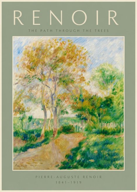 Renoir The Path Through the Trees No2 - Poszter