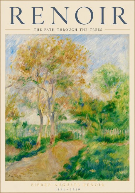 Renoir The Path Through the Trees No3 - Poszter