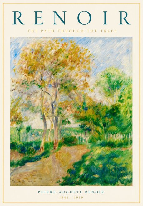 Renoir The Path Through the Trees No4 - Poszter