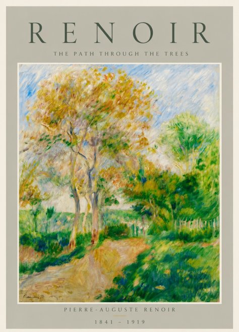Renoir The Path Through the Trees No5 - Poszter