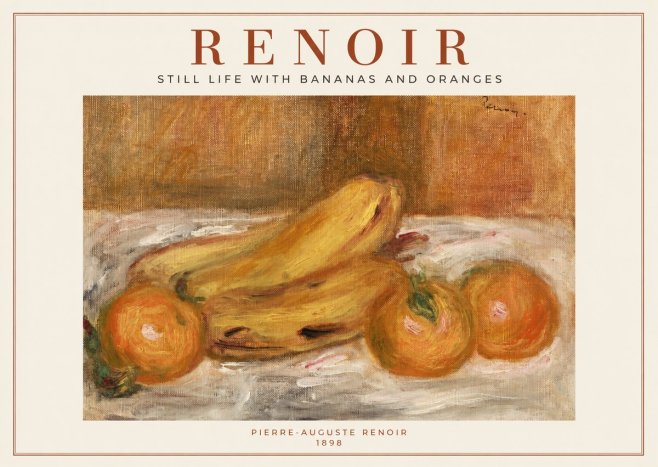 Renoir Still Life with Bananas and Oranges No1 - Poszter