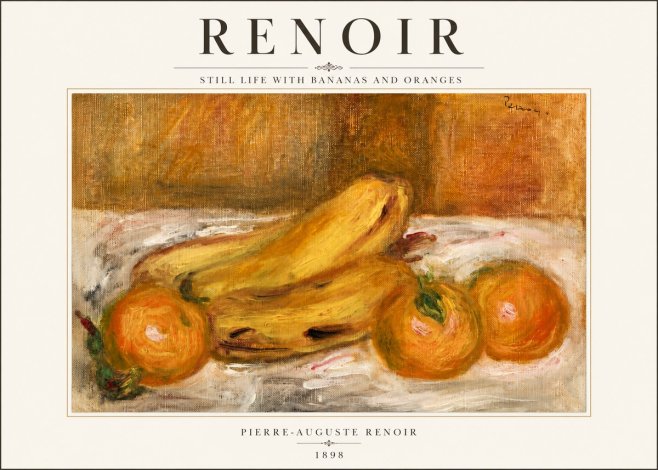 Renoir Still Life with Bananas and Oranges No3 - Poszter