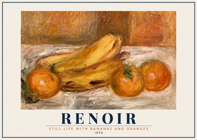 Renoir Still Life with Bananas and Oranges No5 - Poszter