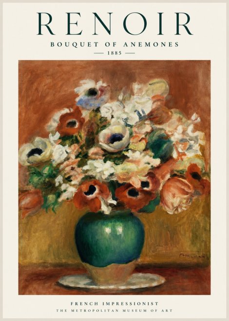 Renoir Bouquet of Anemones No1 - Poszter