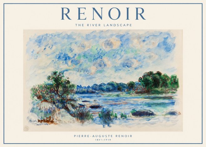Renoir The River Landscape No1 - Poszter