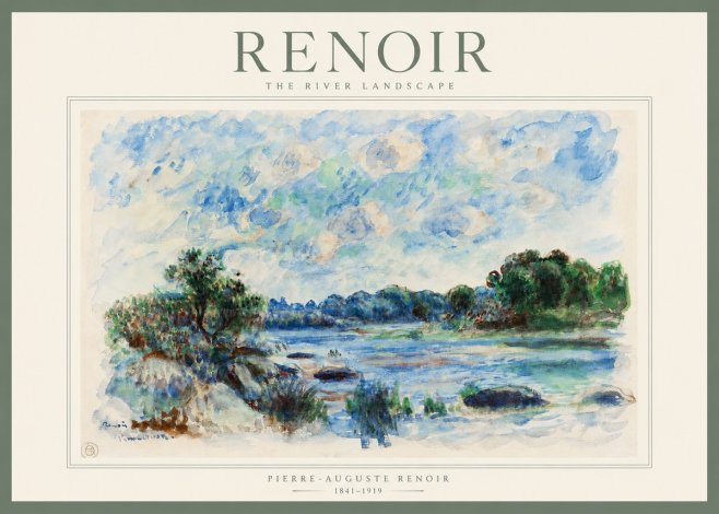 Renoir The River Landscape No2 - Poszter