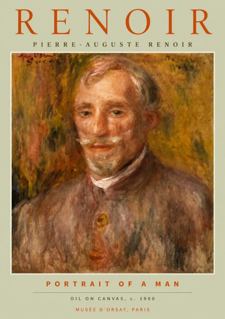 Renoir Portrait of a Man II No2 - Poszter