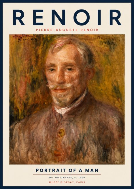 Renoir Portrait of a Man II No3 - Poszter