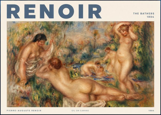 Renoir The Bathers I No2 - Poszter