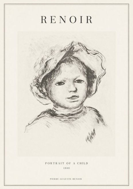 Renoir Portrait of a Child II No1 - Poszter