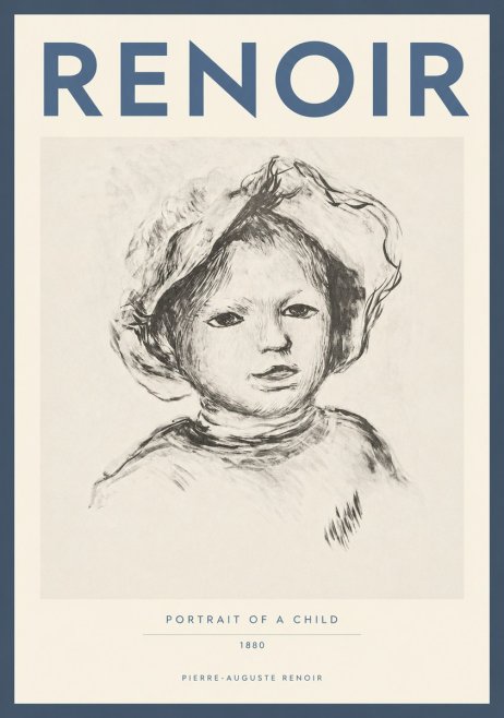 Renoir Portrait of a Child II No2 - Poszter