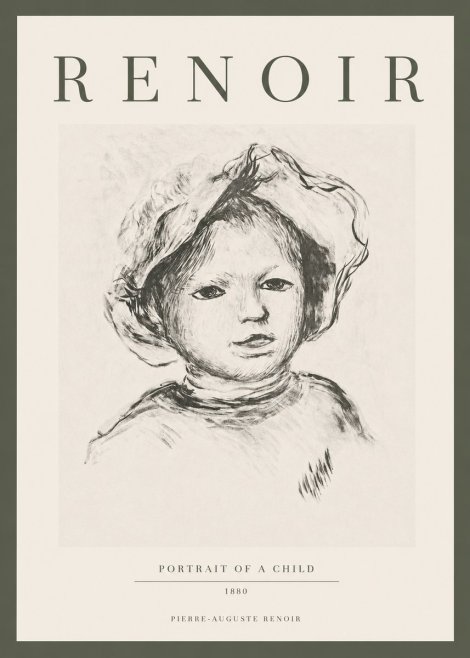 Renoir Portrait of a Child II No3 - Poszter