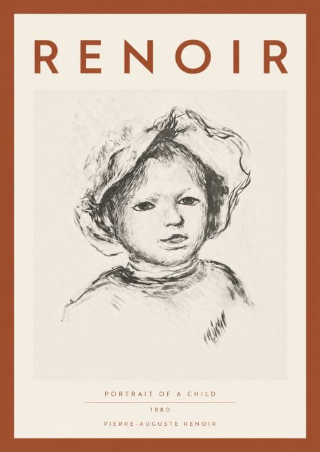 Renoir Portrait of a Child II No4 - Poszter
