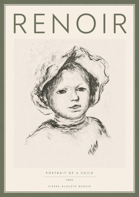 Renoir Portrait of a Child II No5 - Poszter