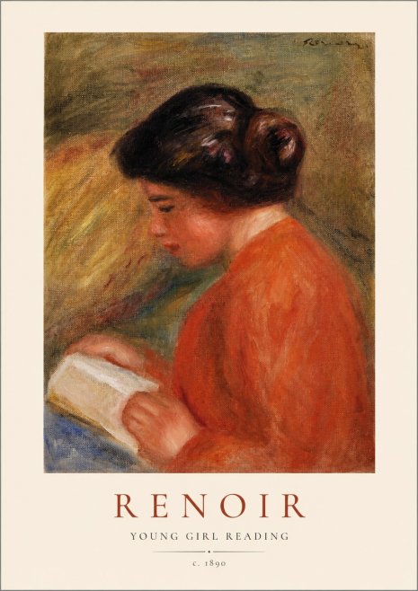 Renoir Young Girl Reading I No1 - Poszter
