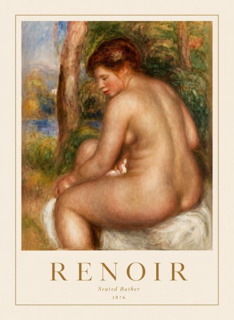 Renoir Seated Bather No1 - Poszter