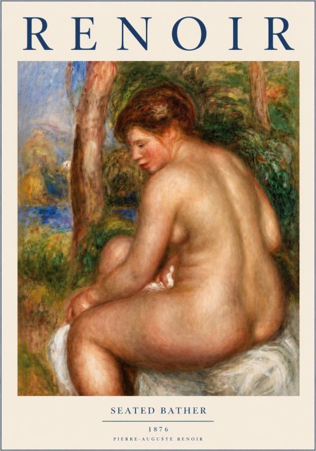 Renoir Seated Bather No3 - Poszter