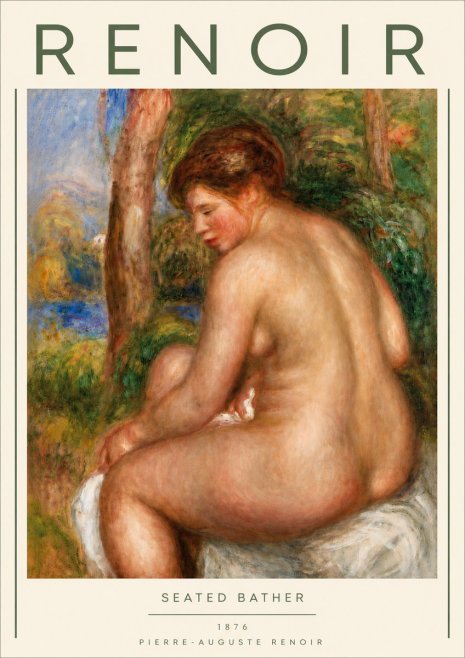 Renoir Seated Bather No4 - Poszter