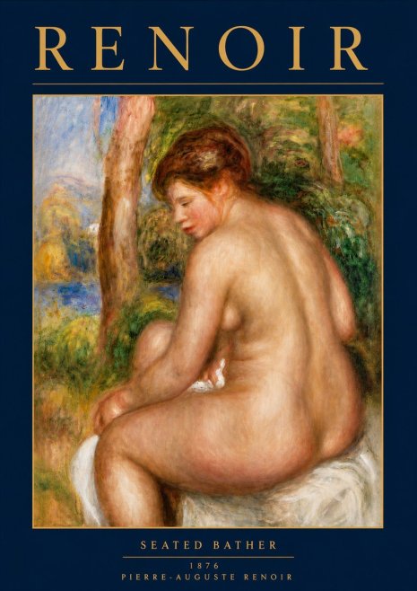 Renoir Seated Bather No5 - Poszter