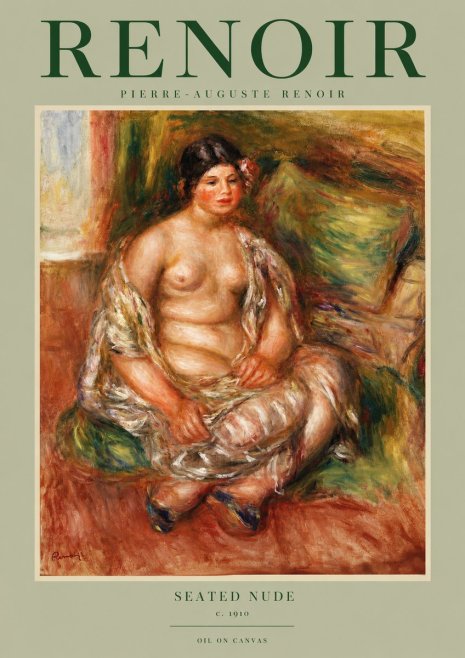 Renoir Seated Nude No2 - Poszter