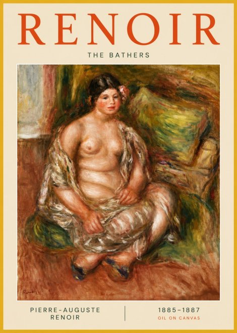 Renoir Seated Nude No3 - Poszter