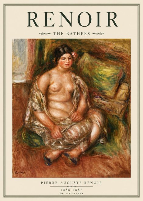 Renoir Seated Nude No4 - Poszter